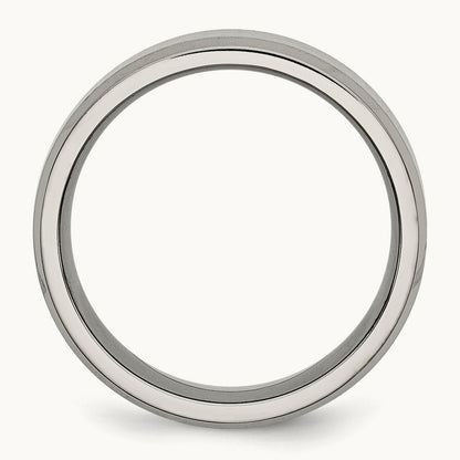 Brushed and Polished Beveled Edge Band — photo set