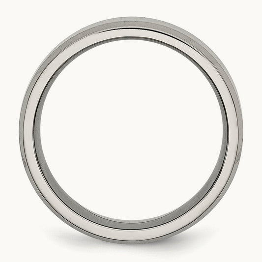 Brushed and Polished Beveled Edge Band — photo set