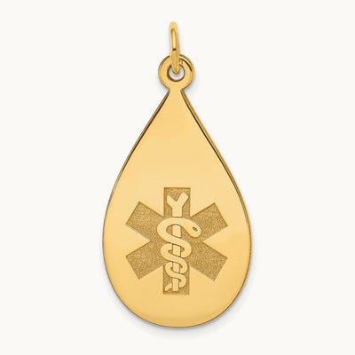 Medical Jewelry Unenameled Pendant — photo set