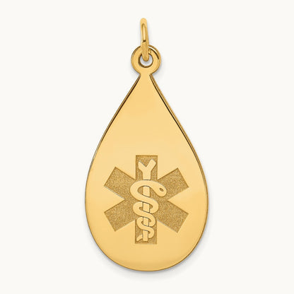 Medical Jewelry Unenameled Pendant — photo set