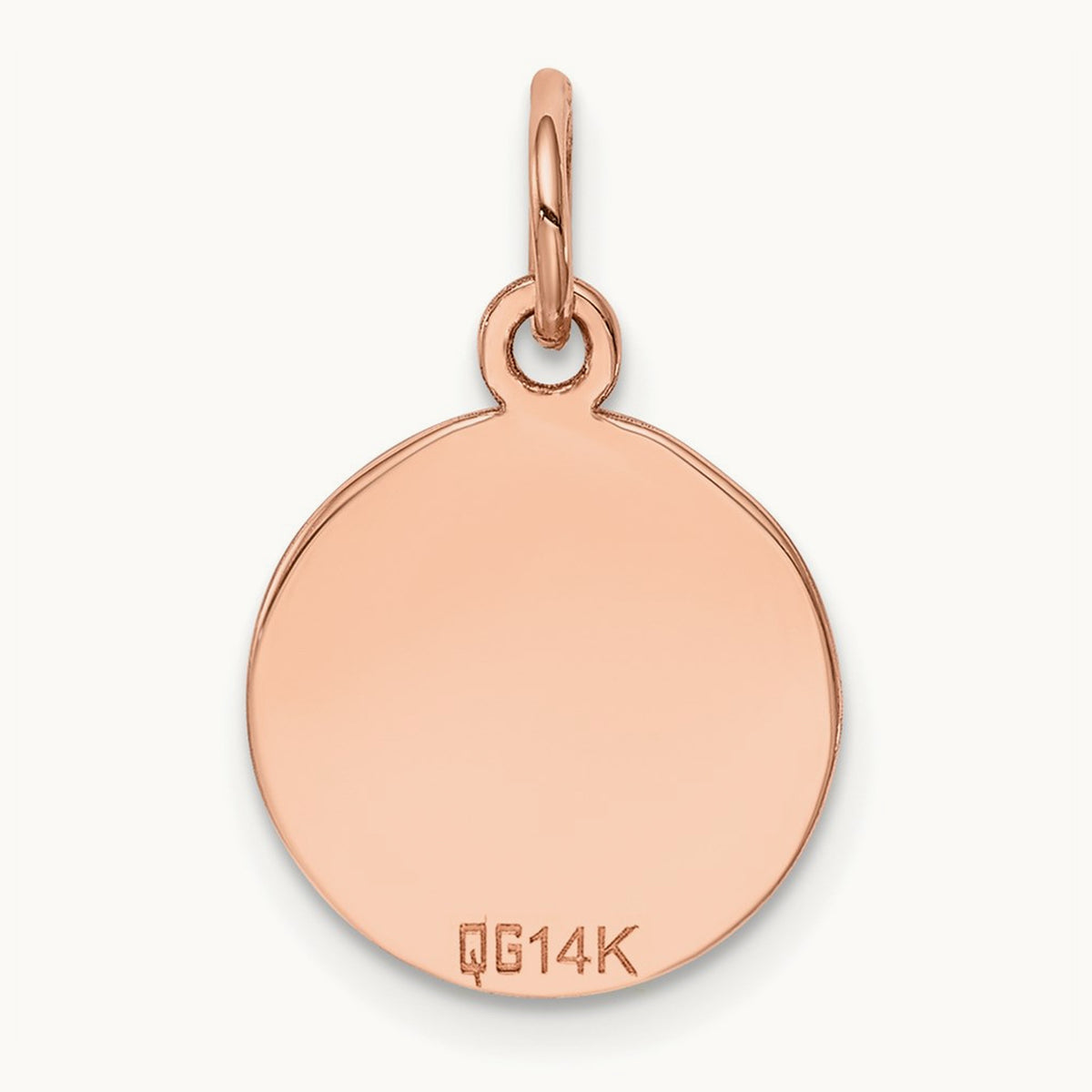 Plain .027 Gauge Circular Engraveable Disc Charm — 19mm