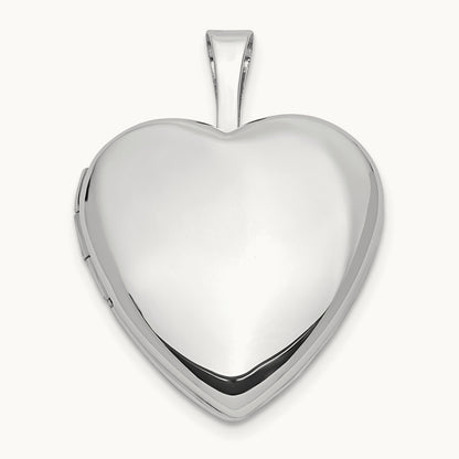 Heart Locket — 14K White Gold