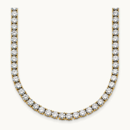 Straight Tennis Necklace, 18-24 ct Lab-Grown Diamond