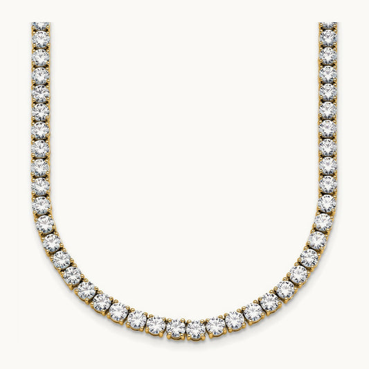 Straight Tennis Necklace, 18-24 ct Lab-Grown Diamond
