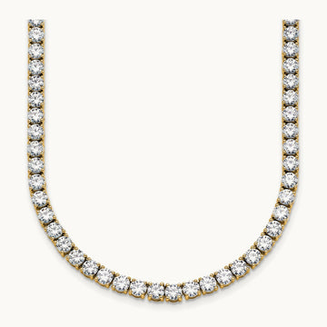 Straight Tennis Necklace, 18-24 ct Lab-Grown Diamond