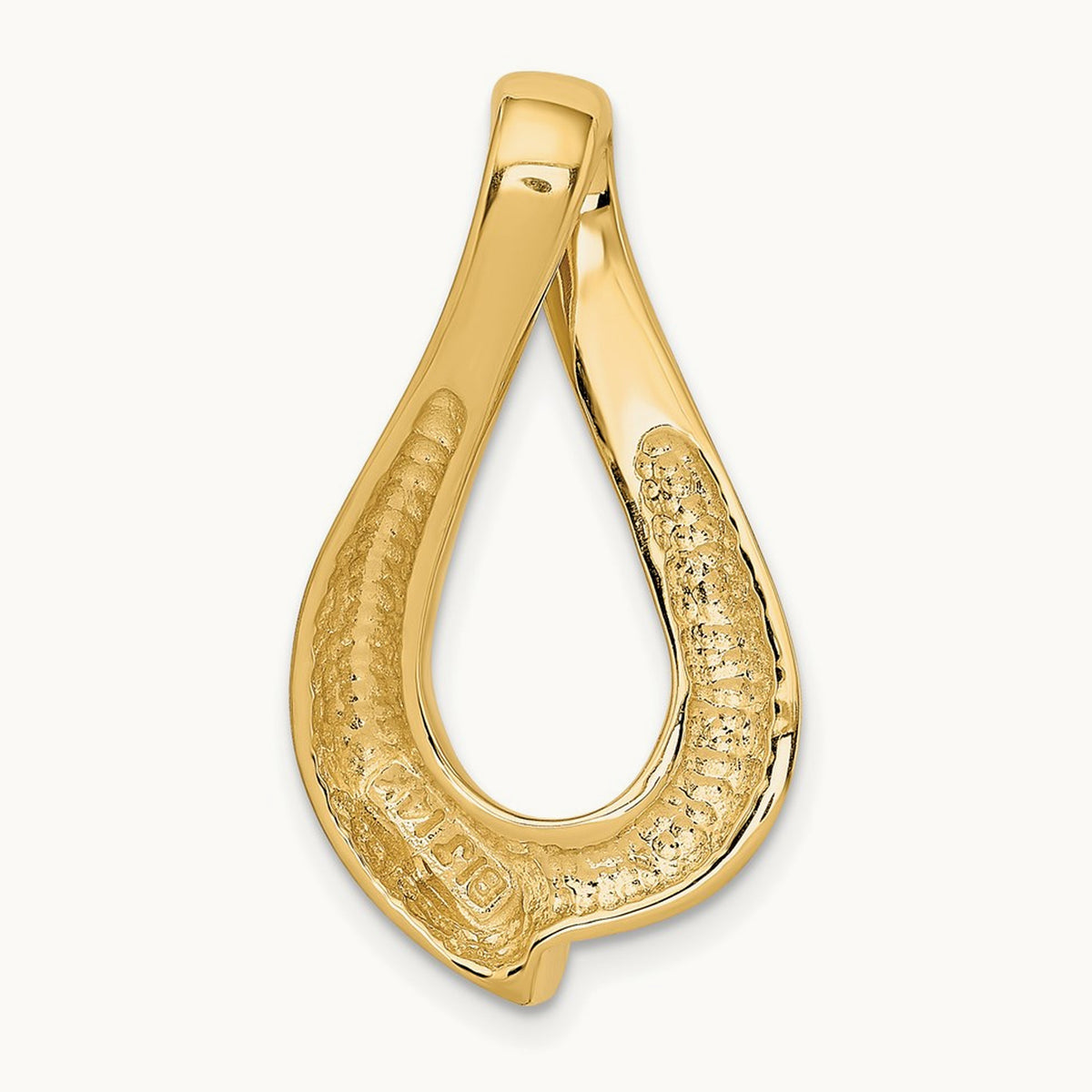 Fits up to Regular, 10mm Fancy Reversible Omega Slide, 8mm, 14K