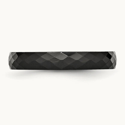 Faceted Polished Band — 4mm