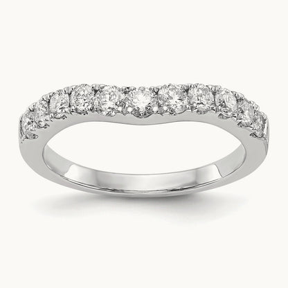 Diamond Wedding Band, 14K White Gold