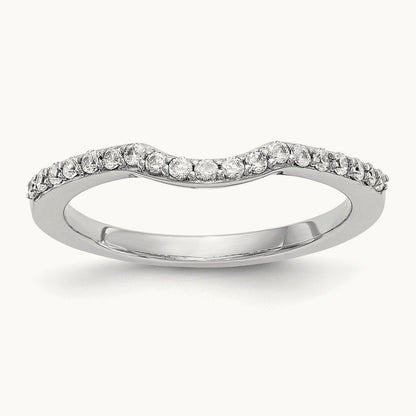 Diamond Wedding Band, 14K White Gold