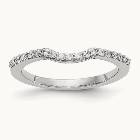 Diamond Wedding Band, 14K White Gold