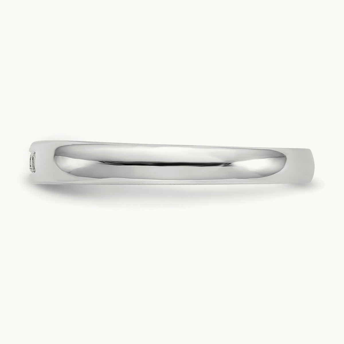 5-Stone Diamond Channel Band, 14K White Gold
