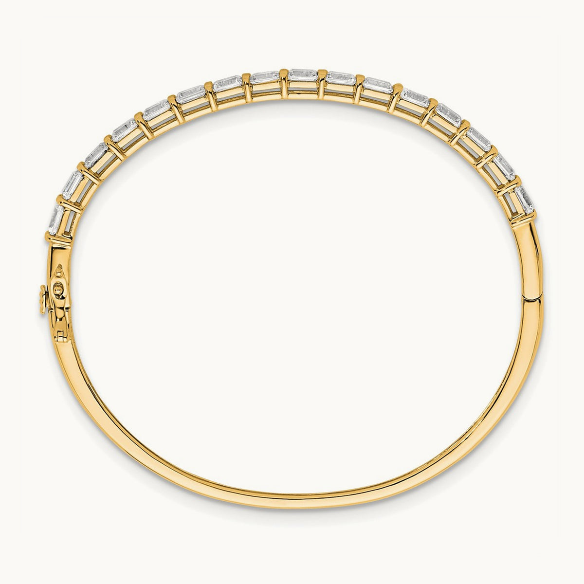 Bangle, 3.25 ct tw Lab-Grown Diamond — 14K Yellow Gold