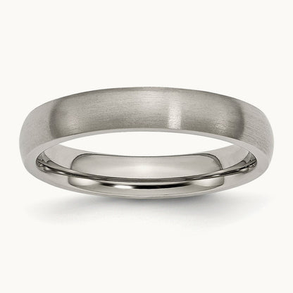 Brushed Half Round Band — 4mm