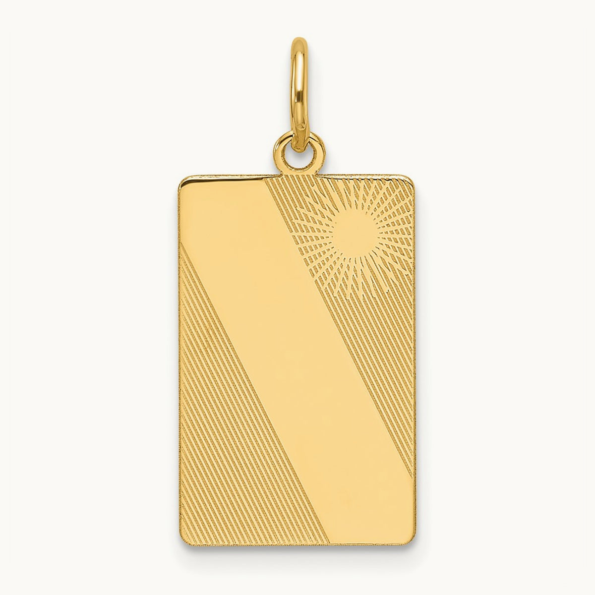 Patterned .013 Gauge Engravable Dog Tag Disc Charm — 26.5mm