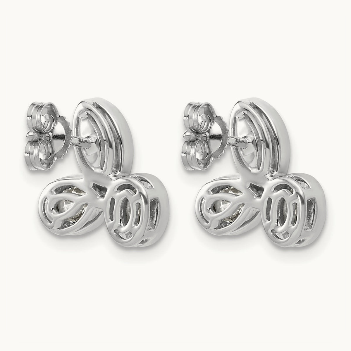 Oval Pear & Marquise 3 Stone Earrings, 2.00 ct tw Lab-Grown Diamond