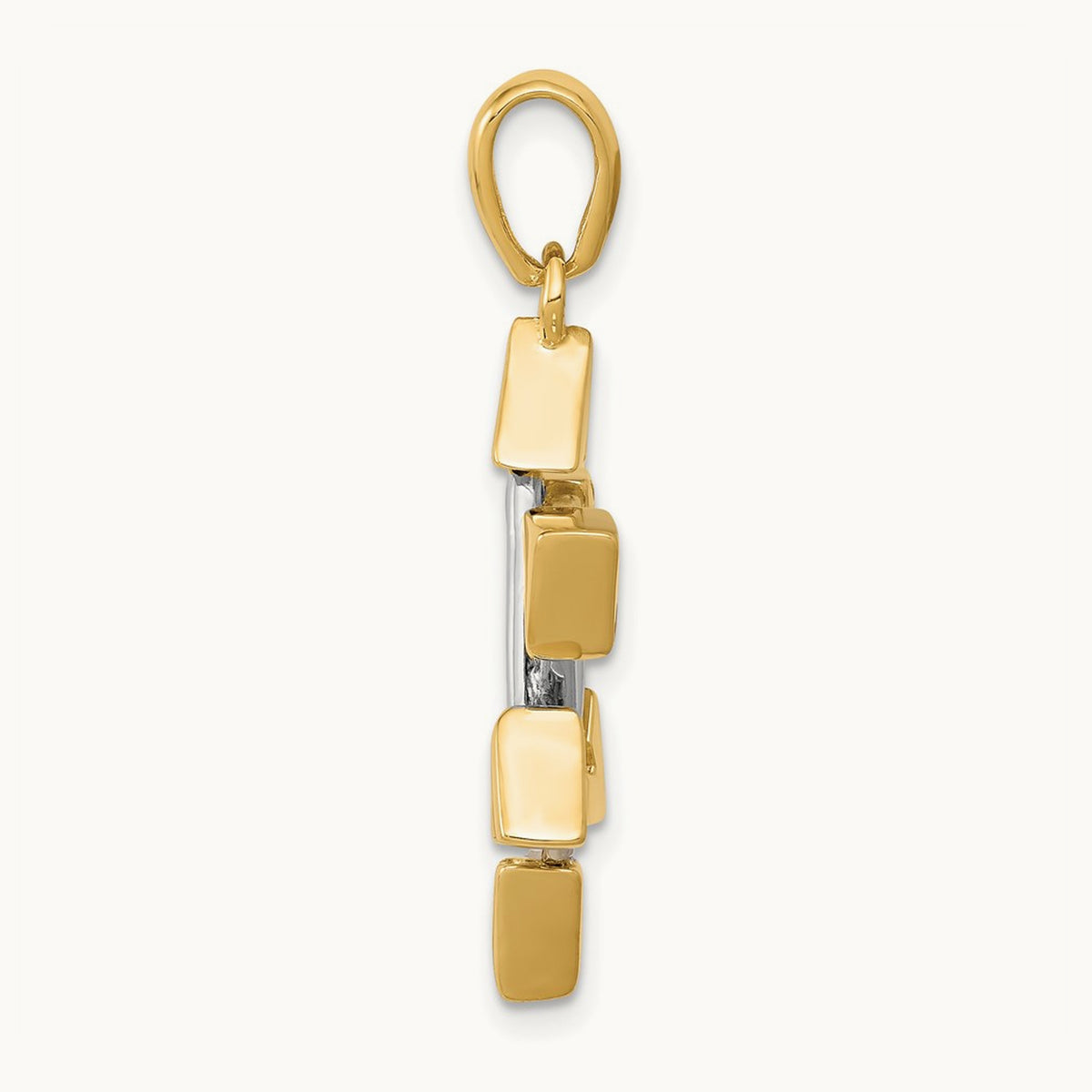 Star of David Pendant, 14K Two-tone
