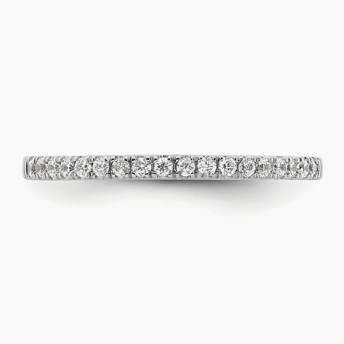 Diamond Wedding Band, 0.20 ct tw, 14K Gold — 14K White Gold