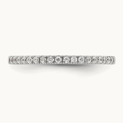 Diamond Wedding Band, 0.20 ct tw, 14K Gold — 14K White Gold