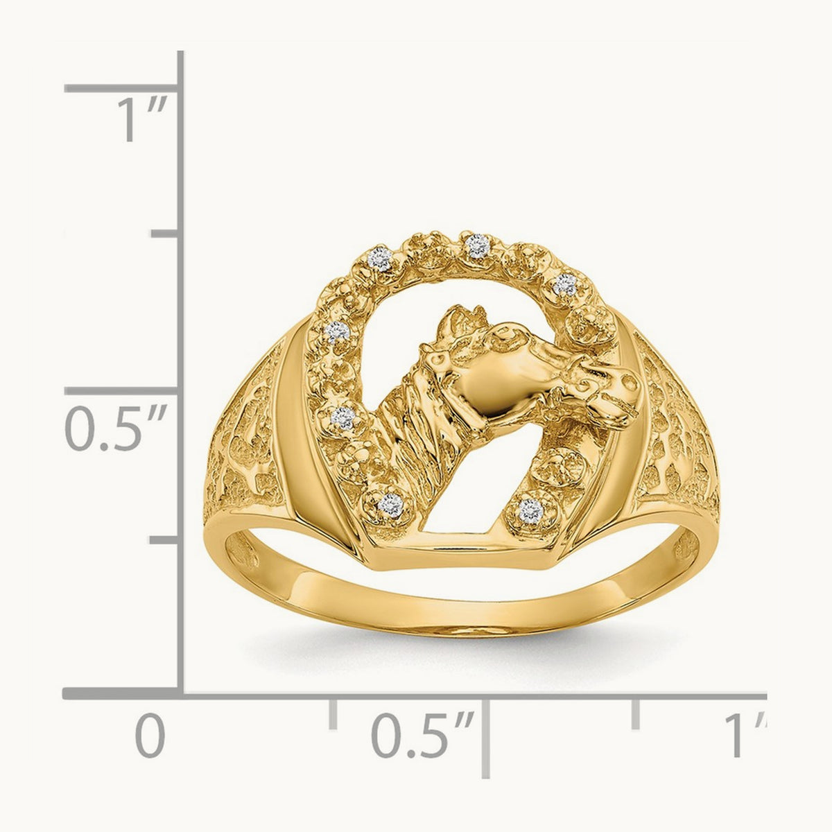 AA Diamond men's ring, 14K