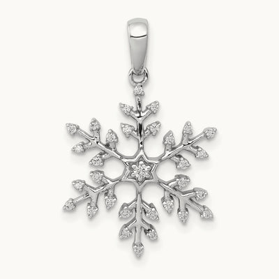 Snowflake Pendant, 0.15 ct tw Lab-Grown Diamond