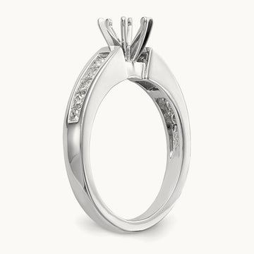 Peg Set Semi-Mount Engagement Ring, 0.50 ct tw