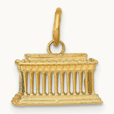 Lincoln Memorial Charm, 14K