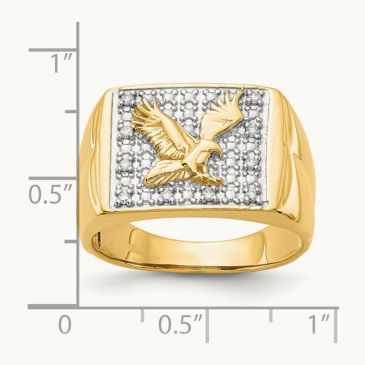 AA Diamond men's ring, 14K