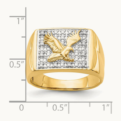 AA Diamond men's ring, 14K