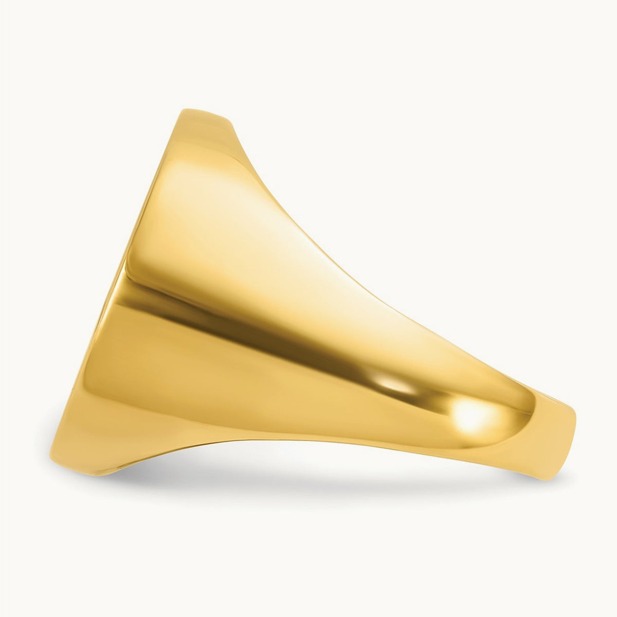 Men's Round Signet Ring — IBGoodman — 20x18mm