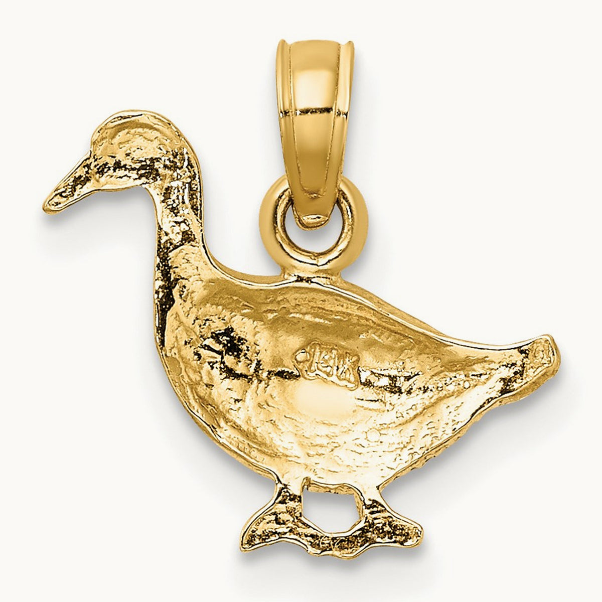 Goose Charm, 14K