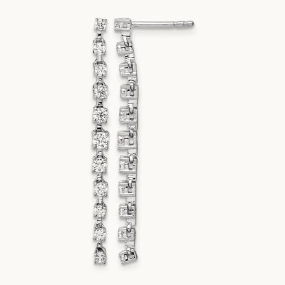 Dangle Post Earrings, 0.75 ct tw Lab-Grown Diamond