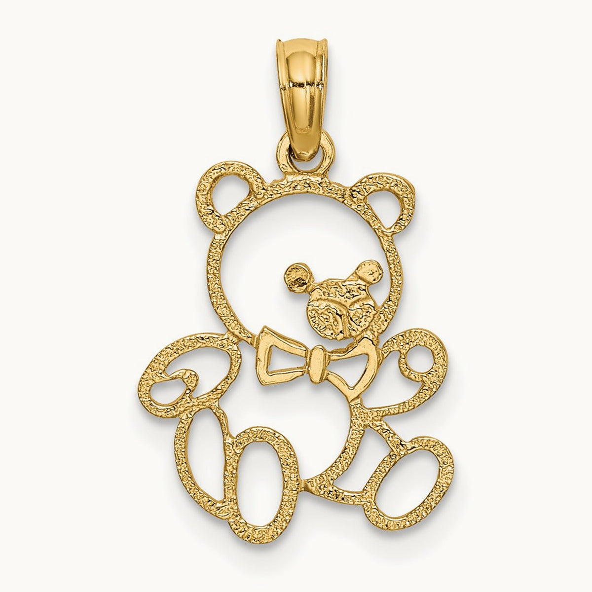Cut out Teddy Bear Charm — 9.9mm