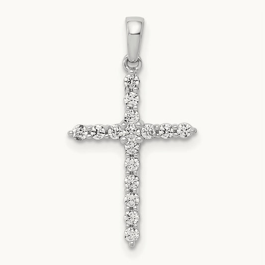 Cross Pendant, 0.25 ct tw Lab-Grown Diamond