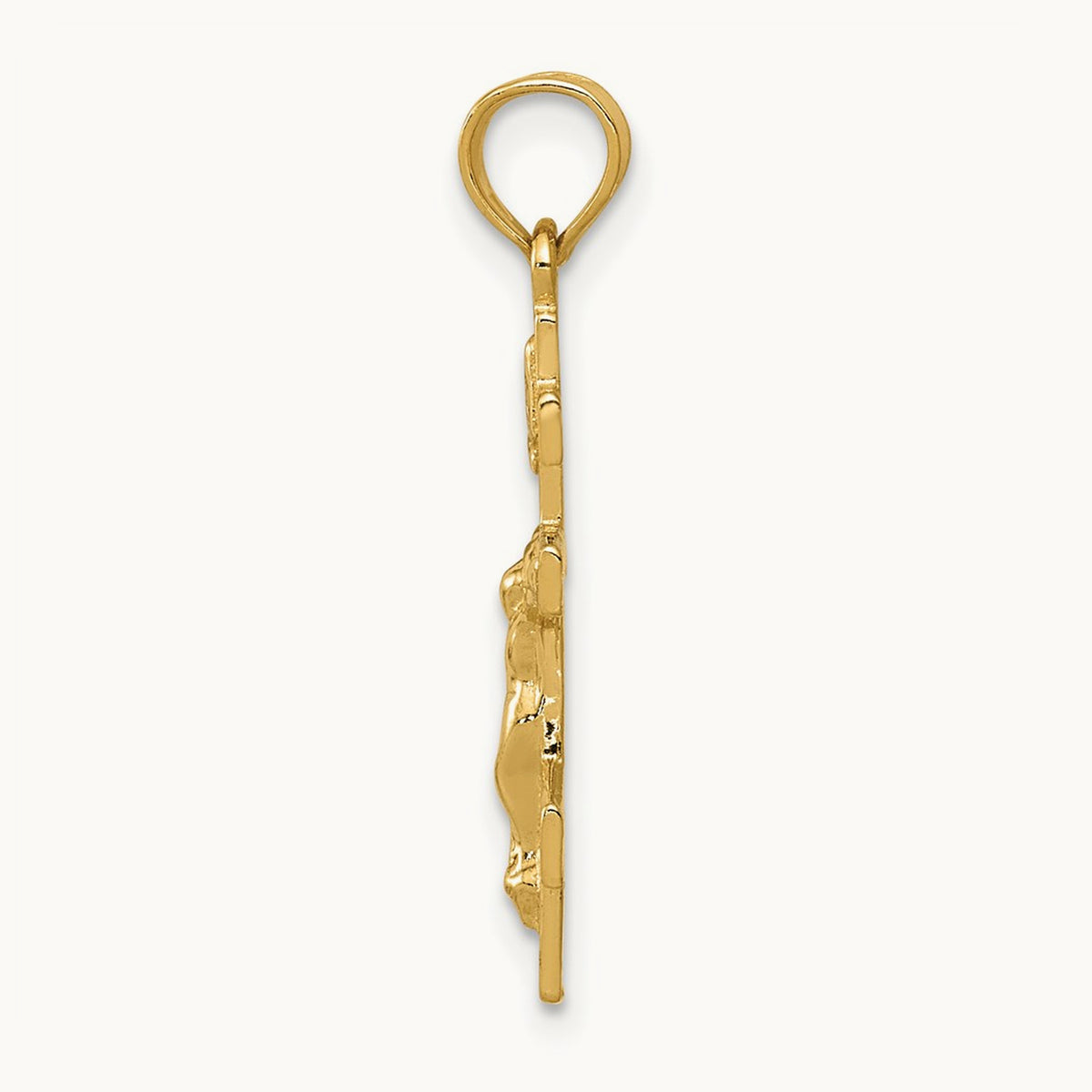 Eastern Orthodox Crucifix Charm, 14K