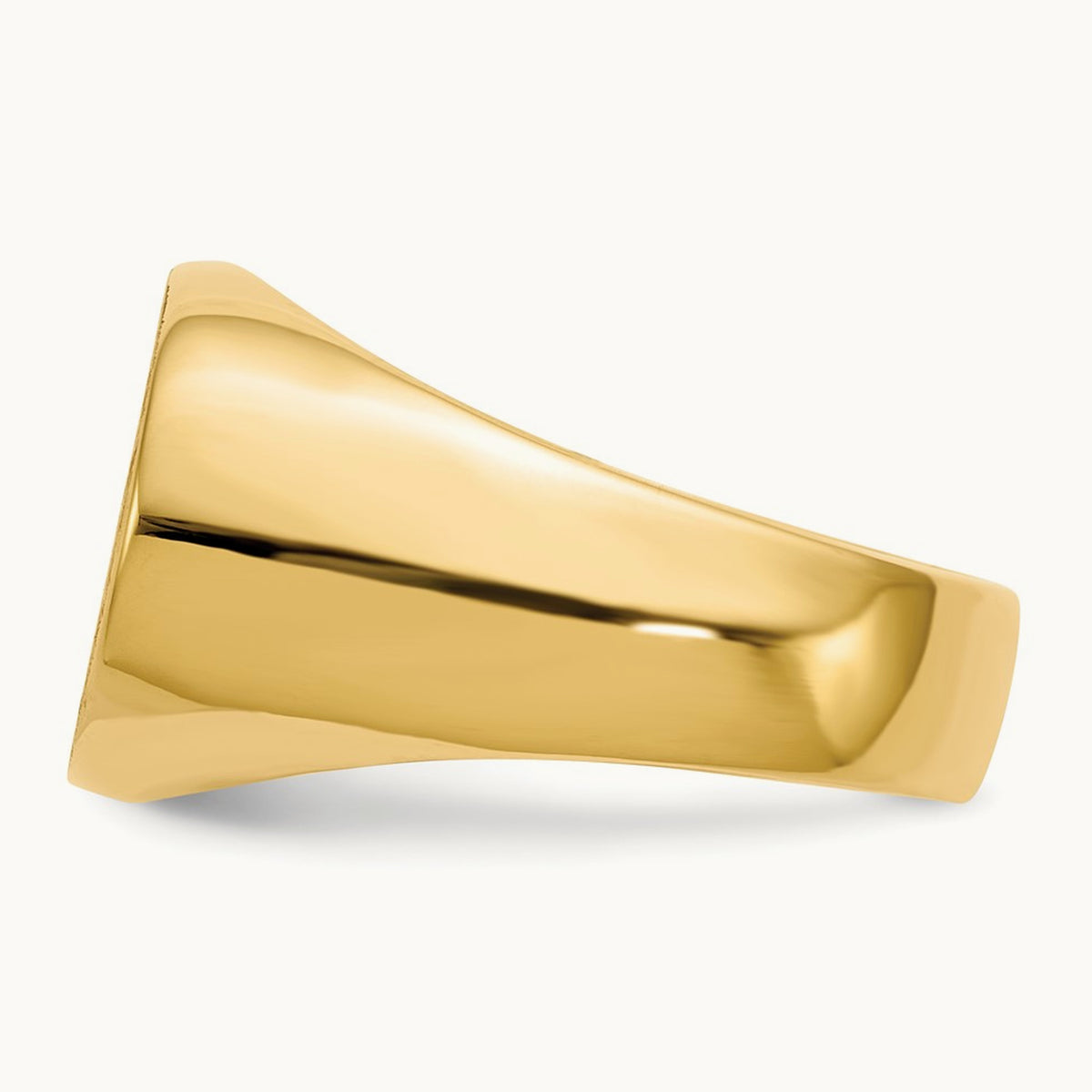 Open Back Mens Signet Ring — photo set