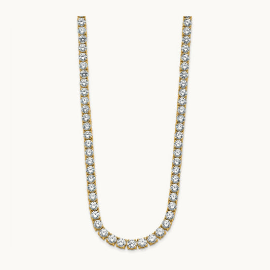 Straight Tennis Necklace, 34 3/8-45 1/2 ct Lab-Grown Diamond
