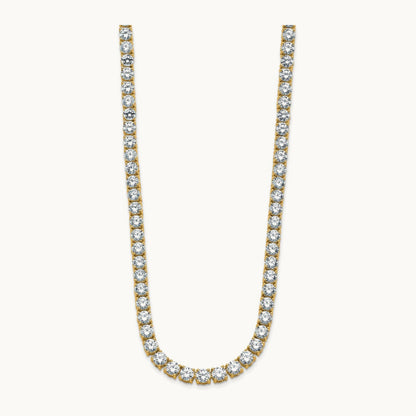 Straight Tennis Necklace, 34 3/8-45 1/2 ct Lab-Grown Diamond