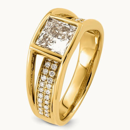 Princess Ring, 1.75-3.00 ct tw Lab-Grown Diamond