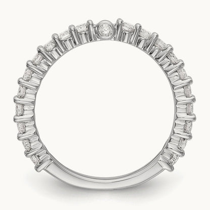 Peg Set Semi-Mount Engagement Ring, 0.75 ct tw