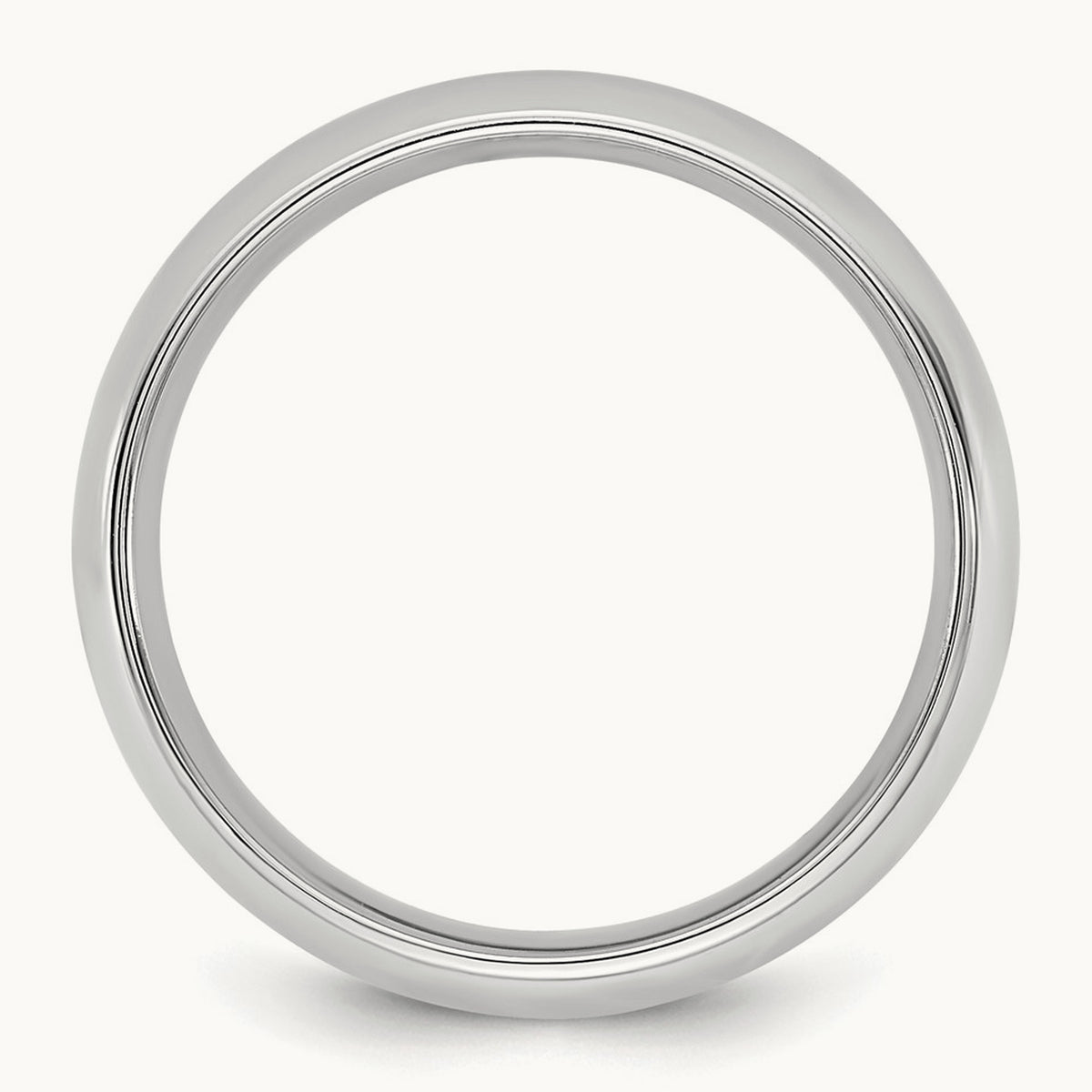 Standard Comfort Fit Band, 5.5mm, 10K White Gold