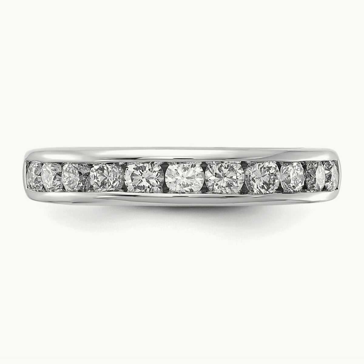 Channel Set Band, 0.10-1.00 ct tw Lab-Grown Diamond — 3/4 ct, 14K White Gold