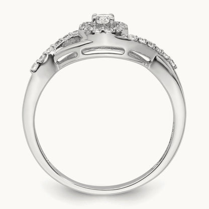 Halo Engagement Ring, 0.25 ct tw Lab-Grown Diamond