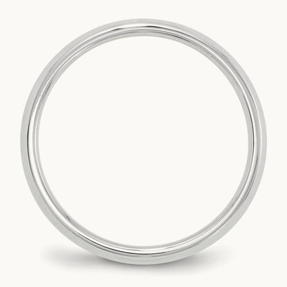 SS Knife Edge Comfort Fit Band, 6mm
