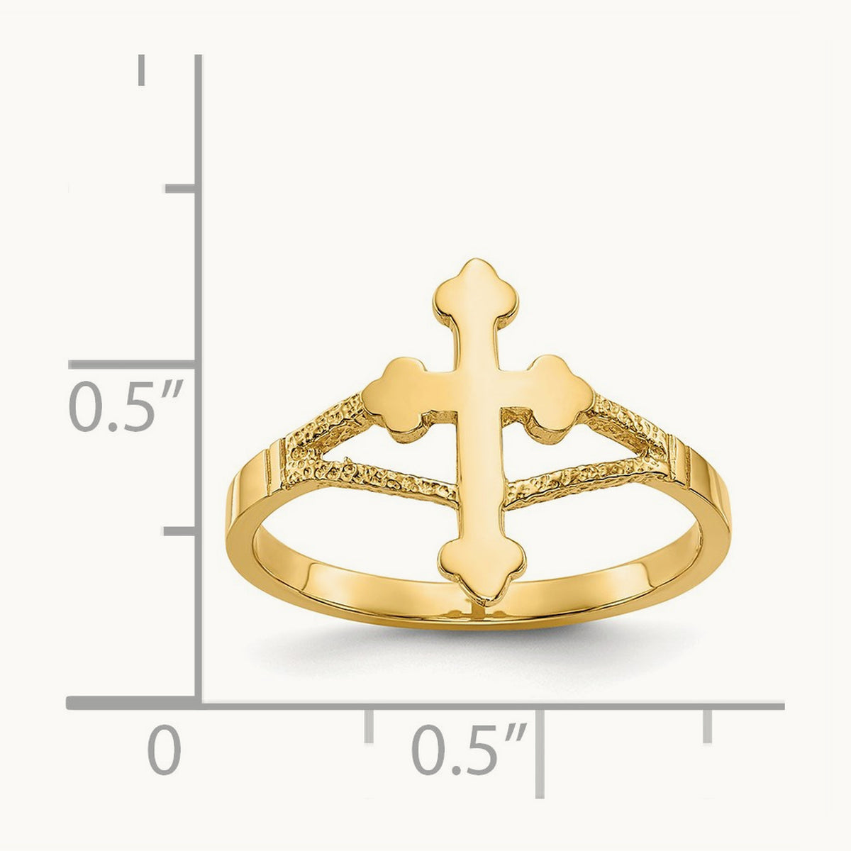 Polished Cross Ring — photo set