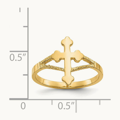 Polished Cross Ring — photo set