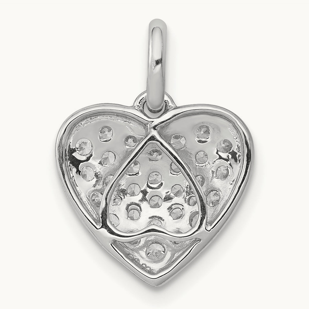 Cluster Heart Pendant, 0.50 ct tw Lab-Grown Diamond