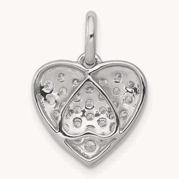 Cluster Heart Pendant, 0.50 ct tw Lab-Grown Diamond