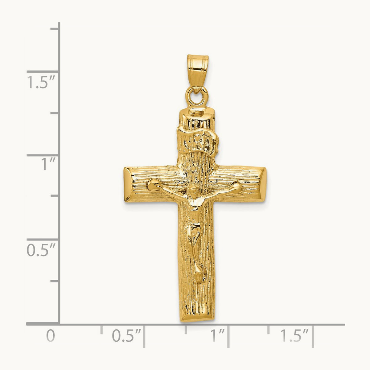 Crucifix Charm, 14K
