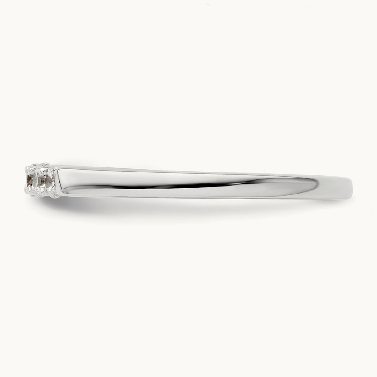 5-Stone Diamond Band, 14K White Gold