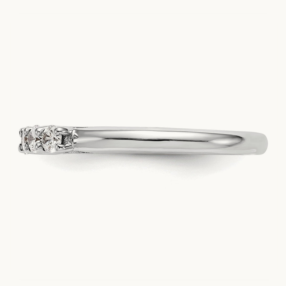 6-Stone Diamond Band, 14K White Gold